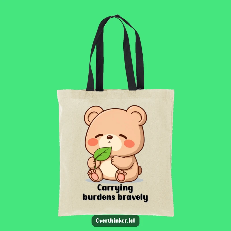 Funny Kawaii Bear Tote Bag: Hauling Thoughts, Perfect Shopping Gift