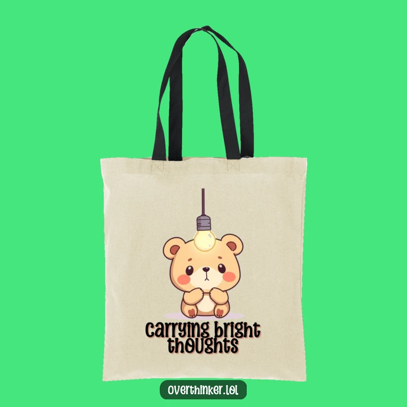 Funny Bear Idea Tote Bag: Hilarious Gift for Carrying Your Brilliance