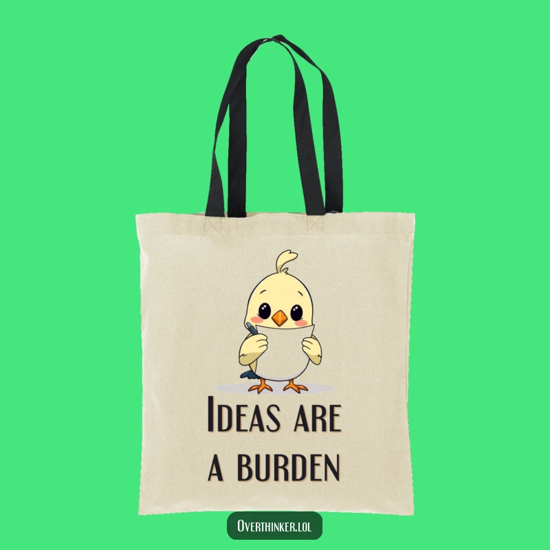 Funny Bird Tote Bag: Carry Your Ideas with This Overthinking Accessory