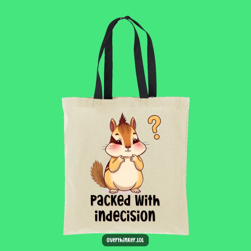 Funny Chipmunk Tote Bag: Carry Your Details with This Hilarious Accessory