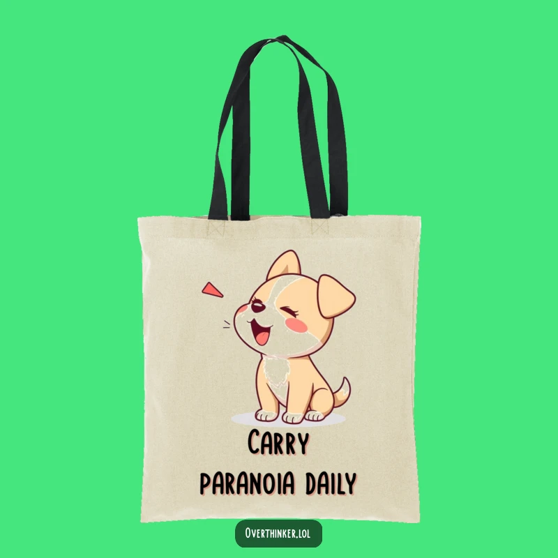 Funny Kawaii Dog Tote Bag: Carrying Courage, Perfect Accessory Gift