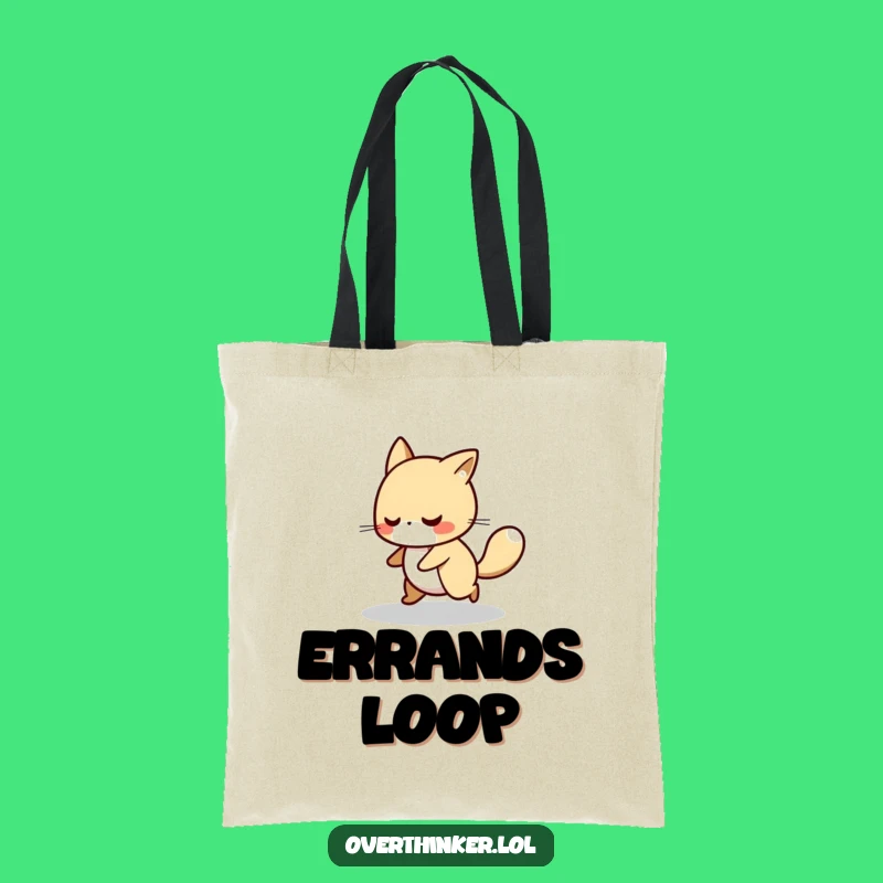 Funny Pacing Animal Tote Bag: Busy Mind Carry-All Gift
