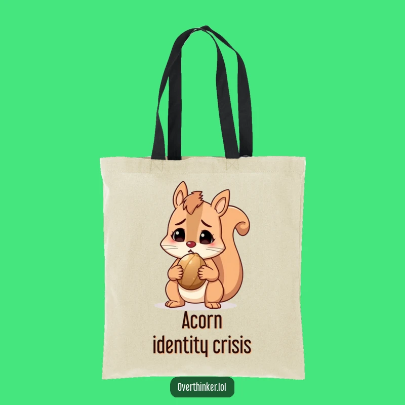 Funny Squirrel Tote Bag, Humorous Accessory for Daily Errands