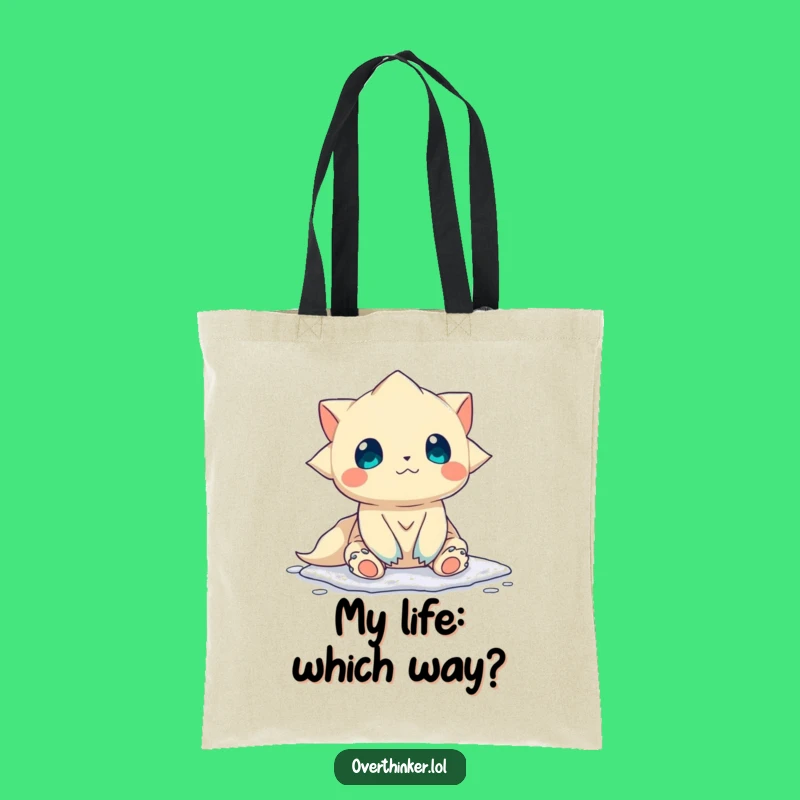 Funny Indecisive Creature Tote Bag - Carry Your Confusion in Style!