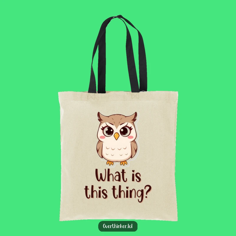 Funny Owl Tote Bag: Carry Your Questions in Style, A Hilarious Gift